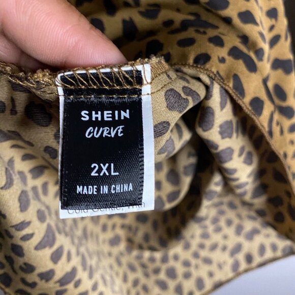 Shein Women's Leopard Print Tunic Top - Picture 5 of 8
